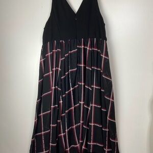 193- Torrid Black and Red Plaid Maxi Dress